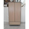 Premier Collection Brunel Scandi Oak & Dark Grey Double Wardrobe - Grade A2 - Ref #0434