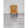 Gallery Collection Cezanne - Mustard Velvet Fabric Chair with Black Legs (Single) - Grade A3 - Ref #0446