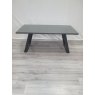 Gallery Collection Hirst Grey Painted Tempered Glass 6 Seater Dining Table with Grey Base - Grade A2 - Ref #0456