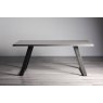 Gallery Collection Hirst Grey Painted Tempered Glass 6 Seater Dining Table with Grey Base - Grade A2 - Ref #0456