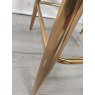 Gallery Collection Cezanne - Mustard Velvet Fabric Bar Stool with Gold Legs (Single) - Grade A3 - Ref #0472