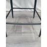 Gallery Collection Cezanne - Grey Velvet Fabric Bar Stool with Black Legs (Single) - Grade A3 - Ref #0485