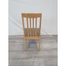 Premier Collection Bergen Oak Slat Back Chair - Black Gold Fabric (Single) - Grade A2 - Ref #0501