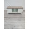 Premier Collection Bergen Grey Washed Oak & Soft Grey Entertainment Unit - Grade A3 - Ref #0506