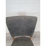 Signature Collection Rustic Oak Uph Chair - Dark Grey Fabric (Single) - Grade A2 - Ref #0509