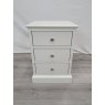 Premier Collection Ashby Soft Grey 3 Drawer Nightstand - Grade A3 - Ref #0527