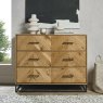 Premier Collection Riva Rustic Oak 3 Drawer Chest - Grade A2 - Ref #0529