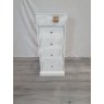 Premier Collection Ashby White 5 Drawer Tall Chest - Grade A3 - Ref #0559