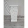 Premier Collection Ashby White 5 Drawer Tall Chest - Grade A3 - Ref #0574