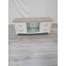 Premier Collection Montreux Grey Washed Oak & Soft Grey Entertainment Unit - Grade A3 - Ref #0578
