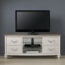 Premier Collection Montreux Grey Washed Oak & Soft Grey Entertainment Unit - Grade A3 - Ref #0578