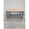 Premier Collection Oakham Dark Grey & Scandi Oak 4-6 Dining Table - Grade A2 - Ref #0607