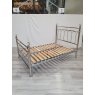 Headboards & Bedsteads Collection Krystal Shiny Nickel Bedstead Double 135cm - Grade A3 - Ref #0614