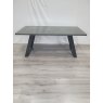 Gallery Collection Hirst Grey Painted Tempered Glass 6 Seater Dining Table with Grey Base - Grade A3 - Ref #0631