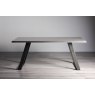 Gallery Collection Hirst Grey Painted Tempered Glass 6 Seater Dining Table with Grey Base - Grade A3 - Ref #0631