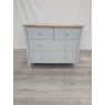 Premier Collection Whitby Scandi Oak & Warm Grey 2+2 Drawer Chest - Grade A3 - Ref #0651