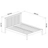 Gallery Collection Atlanta Two Tone Low Footend Bedstead King 150cm - Grade A3 - Ref #0668