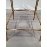 Gallery Collection Cezanne - Grey Velvet Fabric Bar Stool with Gold Legs (Single)  - Grade A3 - Ref #0669