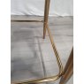 Gallery Collection Cezanne - Grey Velvet Fabric Bar Stool with Gold Legs (Single)  - Grade A3 - Ref #0669