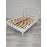 Premier Collection Ashby Soft Grey Slatted Bedstead Double 135cm - Grade A3 - Ref #0674