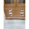 Signature Collection Rochelle Oak Double Display Cabinet - Grade A2 - Ref #0712