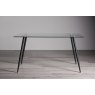 Gallery Collection Martini Clear Tempered Glass 6 Seater Dining Table with Black Legs - Grade A3 - Ref #0584