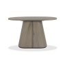 Signature Collection Vega Grey Oiled Oak & Peppercorn Oval Console Table
