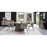 Signature Collection Vega Grey Oiled Oak & Peppercorn Oval Console Table