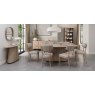 Signature Collection Vega Scandi Oak & Peppercorn 6 Seater Table