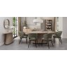 Signature Collection Vega Scandi Oak & Peppercorn 6 Seater Table