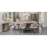 Signature Collection Vega Scandi Oak & Peppercorn 6 Seater Table