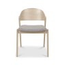 Signature Collection Vega Scandi Oak Ply Back Chair - Grey Fabric (Pair)
