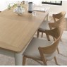 Premier Collection Larsen Scandi Oak & Soft Grey 4-6 Extension Dining Table
