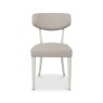Premier Collection Larsen Soft Grey Upholstered Chair - Grey Bonded Leather (Pair)