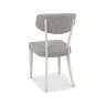 Premier Collection Larsen Soft Grey Upholstered Chair - Grey Fabric (Pair)