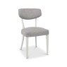 Premier Collection Larsen Soft Grey Upholstered Chair - Grey Fabric (Pair)