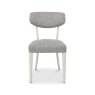 Premier Collection Larsen Soft Grey Upholstered Chair - Grey Fabric (Pair)