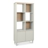 Premier Collection Larsen Scandi Oak & Soft Grey Display Unit