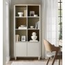 Premier Collection Larsen Scandi Oak & Soft Grey Display Unit