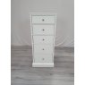 Premier Collection Ashby White 5 Drawer Tall Chest - Grade A3 - Ref #0891
