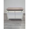 Premier Collection Bergen Grey Washed Oak & Soft Grey Narrow Sideboard - Grade A3 - Ref #0897