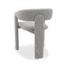Signature Collection Duo Grey Oiled Oak Upholstered Chair - Grey Fabric (Single)