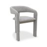 Signature Collection Duo Grey Oiled Oak Upholstered Chair - Grey Fabric (Single)