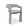 Signature Collection Duo Grey Oiled Oak Upholstered Chair - Grey Bonded Leather (Single)