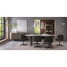 Signature Collection Duo Grey Oiled Oak Open Display Unit