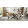 Premier Collection Kristen Oak & Light Weathered Oak 4 Seater Table