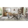 Premier Collection Kristen Oak & Light Weathered Oak 4 Seater Table