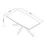 Premier Collection Kristen Oak & Light Weathered Oak 6 Seater Table