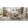 Premier Collection Kristen Oak & Light Weathered Oak 6 Seater Table