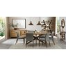 Premier Collection Kristen Oak & Light Weathered Oak 6 Seater Table